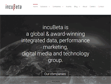 Tablet Screenshot of incubeta.com